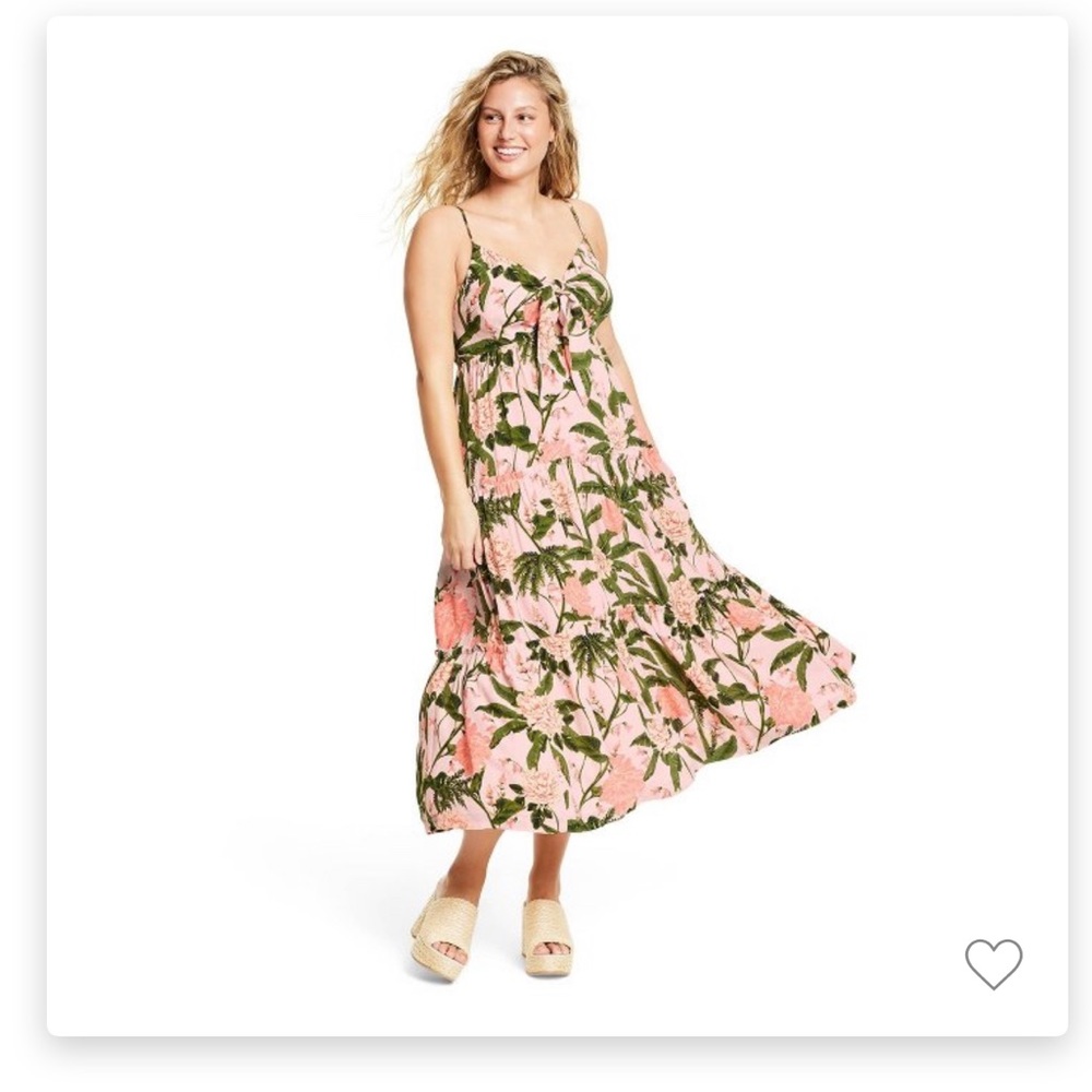 Agua bendita x target Peony botanical Print dress